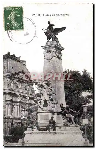 Paris 1 - Statue de Gambetta - Cartes postales