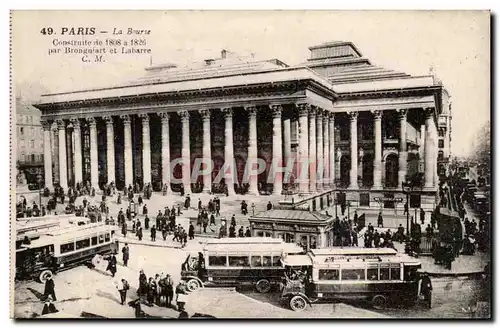 Paris 2 - La Bourse - Autobus - Ansichtskarte AK