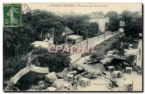 Enghien les Bains - Panorama pris de la Terrasse - Ansichtskarte AK