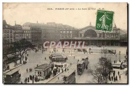 Paris 10 La Gare de l&#39Est - Cartes postales