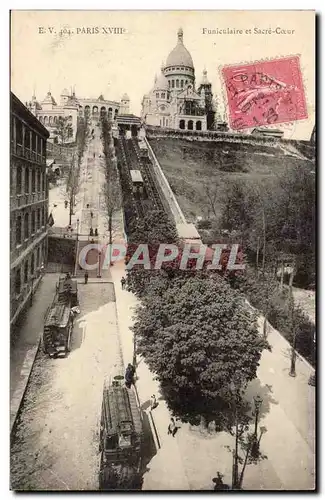 Paris 18 - Le Sacre Coeur - Ansichtskarte AK (caleches a chevaux autobus)