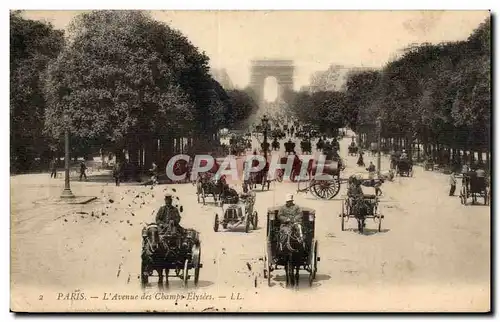 Paris 8 - L&#39Avenue des Champs Elysees Cartes postales (automobiles tres animee)