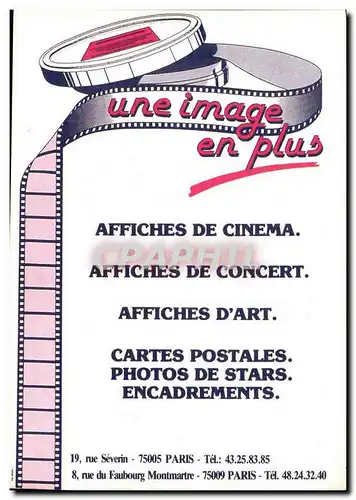 Moderne Karte Une imafe en plus Affiches d eCinema Concert Cartes postales Rue SEverin 75005 Paris Faubourg Mo