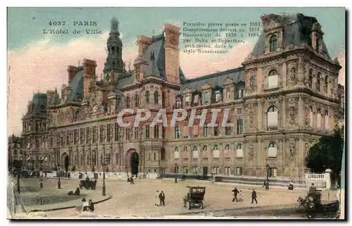 Paris 4 - L&#39Hotel de Ville - Cartes postales