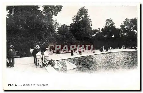 Paris 1 - Jardin des Tuileries - bateau -sailboat - Ansichtskarte AK