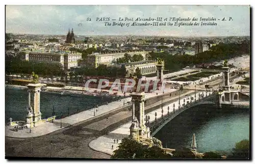 Paris - 7 - Pont Alexandre III - l&#39Esplanade des Invalides Cartes postales