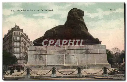 Paris - 14 - Le Lion de Belfort Cartes postales