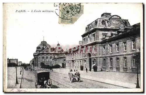 Paris - 7 - Ecole Militaire - Caleche - cheval Ansichtskarte AK