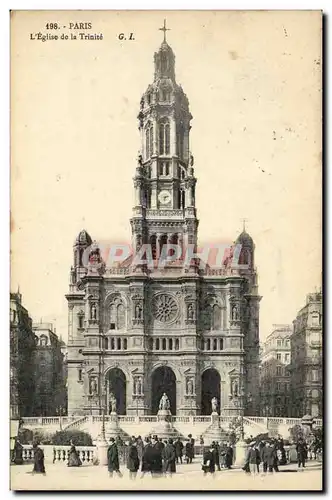 Paris - 9 - Eglise de la Trinite Ansichtskarte AK