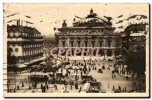 Paris - 8 - Place de l&#39Opera - autobus Ansichtskarte AK