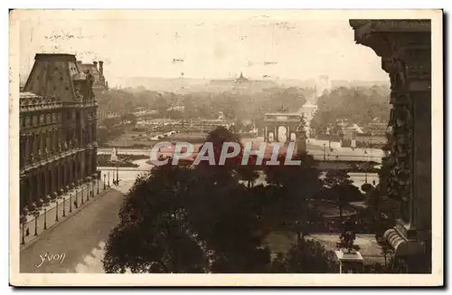 Paris 1 - Perspective sur les Tuileries - Avenue des Champs Elysees - Ansichtskarte AK