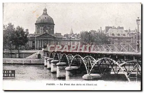 Paris - 8 - Le Pont des Arts et Institutr - Cartes postales