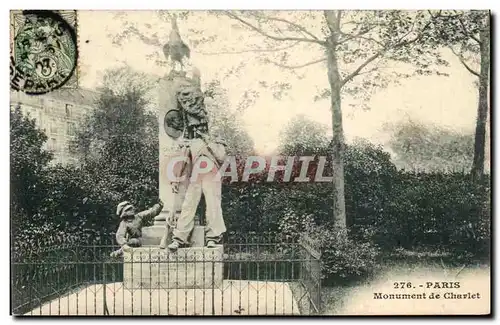 Paris - 3 - Monument de Charlot - Ansichtskarte AK