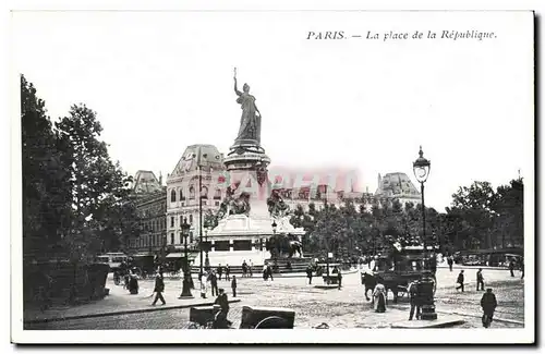 Paris - 10 - La Place de a Republique Cartes postales