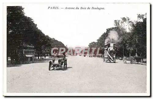 Paris - 16 - Avenue Bois de Boulogne - Automobile Ansichtskarte AK