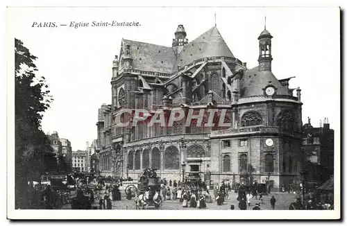 Paris 1 Eglise Saint Eustache Ansichtskarte AK