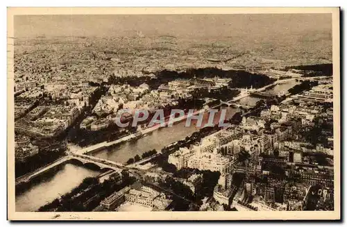 Paris 7 - Vue Panoramique de la Tour Eiffel sur la Seine et Montmartre Ansichtskarte AK