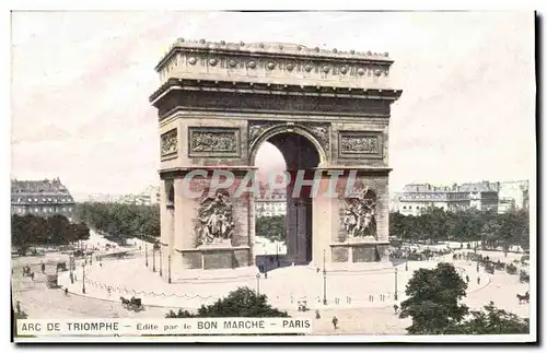 Paris 8 - Arc de Triomphe - Edite par le Bon Marche Ansichtskarte AK