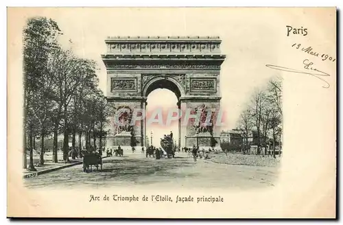 Paris 8 - L&#39Arc de Triomphe de l&#39Etoile - Facade Principale Cartes postales (carte en relief)