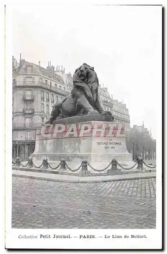 Paris - 14 - Le Lion de Belfort - Collection Petit Journal - Ansichtskarte AK