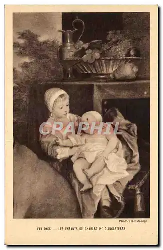 Paris - 1 Comite National de l&#39Enfance - Dyck - Les Enfants de Charles d&#39Angleterre - Cartes postales