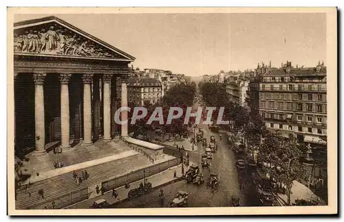 Paris - 8 - Le Madeleine et Le Boulevard de la Madeleine - Ansichtskarte AK