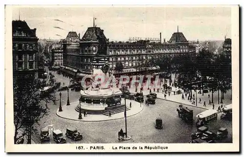 Paris - 10 - La Place de la Republique Cartes postales