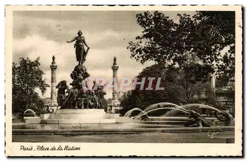 Paris - 12 - Place de la Nation -Cartes postales