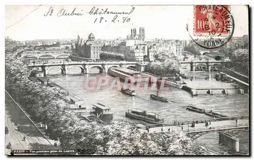 Paris - 1 - Vue Generale prise du Louvre - Cartes postales