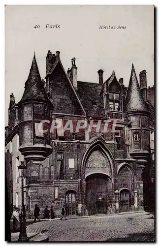 Paris 4 - Hotel de Sens Cartes postales -