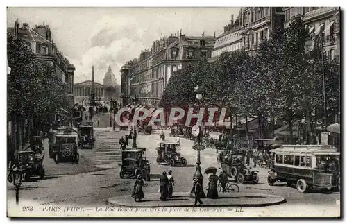 Paris - 8 - Rue Royal prise vers la Place de la Concorde Cartes postales -