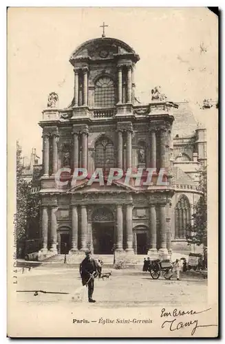 Paris - 4 - Eglise Saint Gervais - Ansichtskarte AK (animee)