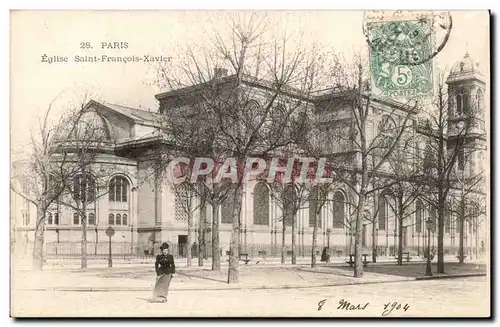 Paris 9 - Eglise Saint Francois Xavier Ansichtskarte AK