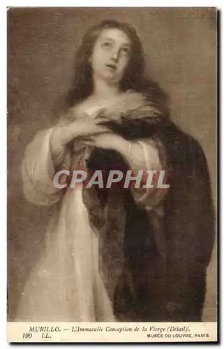 Paris - 1 - Musee du Louvre - Murillo - Immaculee Conception de la Vierge - Ansichtskarte AK