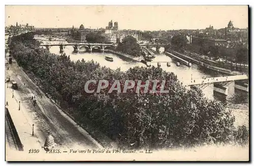 Paris 1 - Vue vers la Pointe du Vert Galant - Ansichtskarte AK