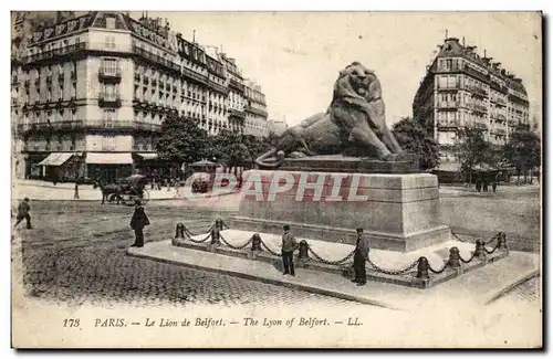 Paris - 14 - Le Lion de Belfort - Cartes postales