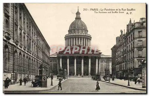 Paris - 5 - Le Pantheon et la Rue Soufflot - Cartes postales