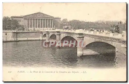 Paris - 8 - Le Pont de la Concorde et Chambre des Deputes - Ansichtskarte AK