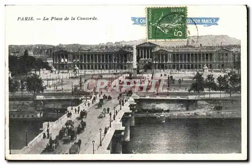 Paris - 8 - La Place de la Concorde- Cartes postales Chocolat Goudron