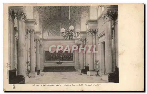 Paris - 7 - Chambre des Deputes - Salle Casimir Perrer - Ansichtskarte AK