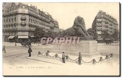 Paris - 14 - Le Lion de Belfort - Cartes postales