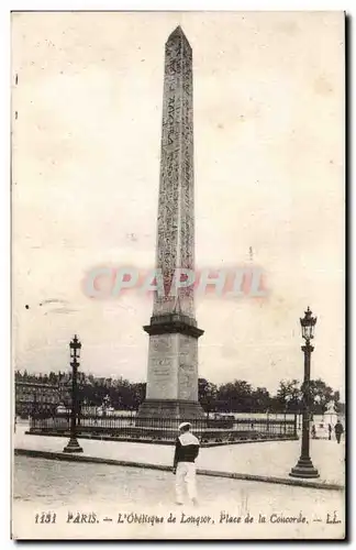 Paris - 8 - Place de la Concorde - Obelisque - Cartes postales