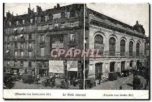 Paris - 10 - Le Petit Journal - Facade Rue Lafayette 61 et Facade Rue Codet 21 Cartes postales -