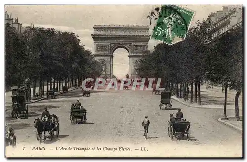 Paris - 8 - L&#39Arc de Triomphe et les Champs Elysees - Cartes postales -