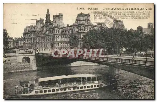 Paris - 4 - Le Pont d&#39Arcoe et l&#39Hotel de Ville - Cartes postales