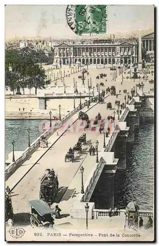 Paris - 8 - Perspective - Pont de la Concorde Ansichtskarte AK