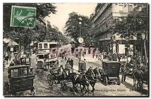 Paris 14 - Montmartre - Carrefour Drouot - Cheval - Cartes postales