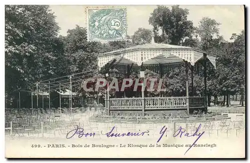 Paris 16 - Bois de Boulogne - La Kiosque de la Musique au Ranelagh - Ansichtskarte AK