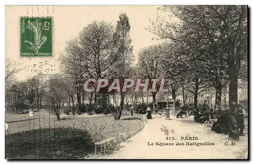 Paris 17 - Square de Batignolles - Ansichtskarte AK