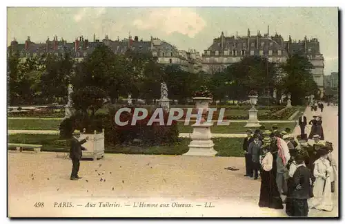 Paris 1 - Aux Tuileries - L&#39Homme aux Oiseaux - Cartes postales